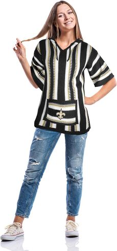 Littlearth Women's NFL Baja Sweater Jerga-Hippie Hoodie in Saudi Arabia