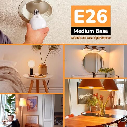 MAXvolador G25 LED Globe Light Bulb 60W Equivalent, Daylight White 5000K E26 Vanity Light Bulbs for Bathroom Makeup Mirror, Round Bulb Non-Dimmable 8-Pack in Saudi Arabia