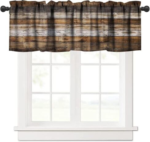 Buffalo Plaid Windows Valances Curtain, White Black Buffalo Check Plaid Home & Love Heart Pattern Design,Decorative Curtain Valance for Kitchen Decor with Rod Pocket 54x18in in Saudi Arabia