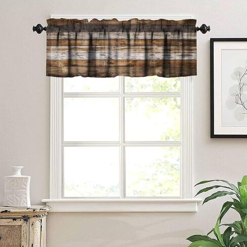 Buffalo Plaid Windows Valances Curtain, White Black Buffalo Check Plaid Home & Love Heart Pattern Design,Decorative Curtain Valance for Kitchen Decor with Rod Pocket 54x18in in Saudi Arabia