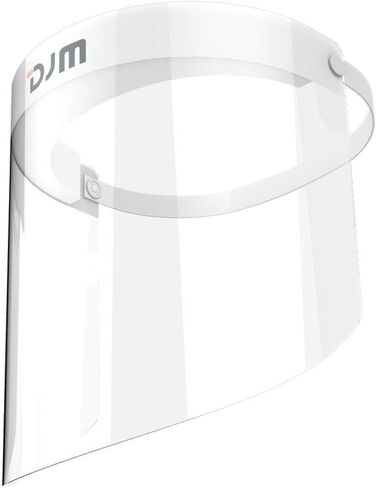 [US STOCK] DJM 4.0 Full Face Shield 10PCS (Anti-Fog, Clear Vision, Comfort Sponge, 2-sided Protective Films, Individually Packed) in Saudi Arabia