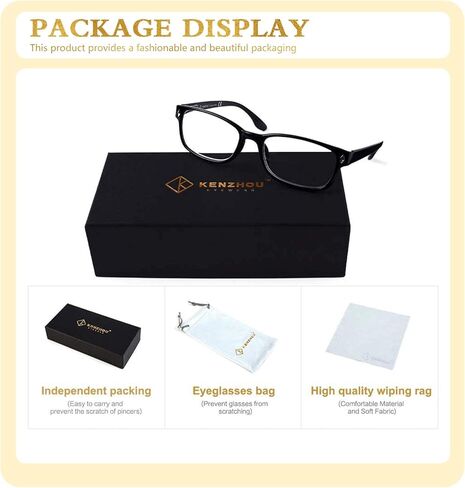 نظارات قراءة K KENZHOU مكونة من 4 قطع للرجال والنساء مع مفصلات زنبركية للقراءة in Kuwait