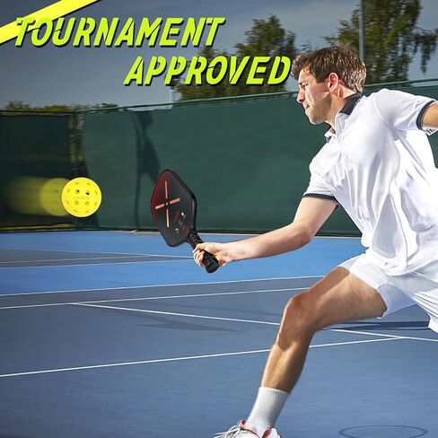 AiteFeir Pickleball Balls - 40 Hole Outdoor Pickleballs,4/12 Pack Premium Pickleballs,Sport Outdoor Play, High Bounce & Durable Pickle Balls Christmas Birthday Sports Gift in Saudi Arabia
