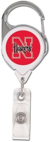 حامل شارة ممتاز قابل للسحب من NCAA Nebraska Cornhuskers، لون الفريق، مقاس واحد in Saudi Arabia