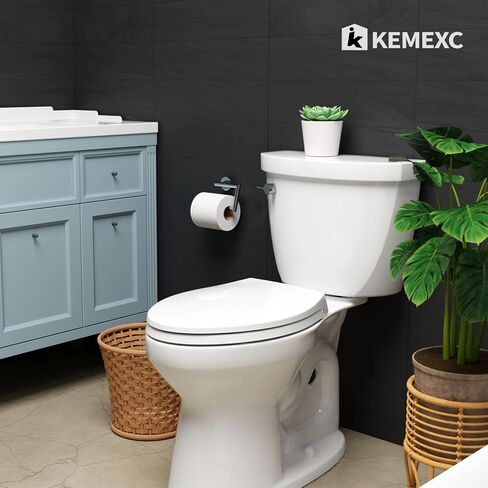 Round Toilet Seat, Slow Soft Quiet Close, No Wiggle Never Loosen,Easy To Install And Clean, Fits All America Standard Toilets,Thicken Engineering Plastic-White(16.5") in Saudi Arabia