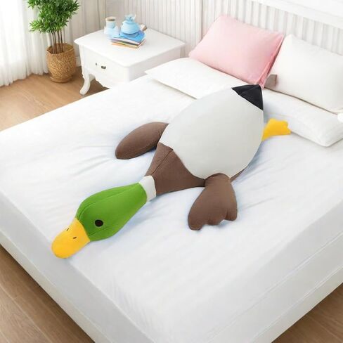 Mallard Duck Plush,Mallard Duck Stuffed Animals, Soft Furry Duck Stuffed Animal Pillow,Huge Duck Plush Hugging Pillow Gifts for Every Age (62.9in) in Saudi Arabia