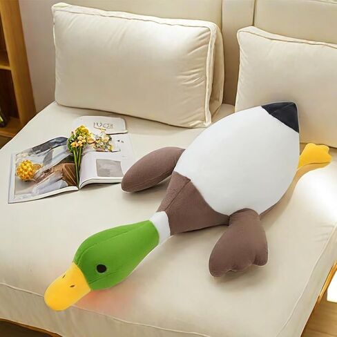 Mallard Duck Plush,Mallard Duck Stuffed Animals, Soft Furry Duck Stuffed Animal Pillow,Huge Duck Plush Hugging Pillow Gifts for Every Age (62.9in) in Saudi Arabia