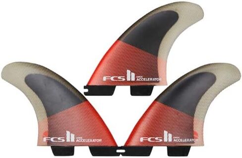 مجموعة FCS II Accelerator Performance Core Tri Fin - أحمر/أسود - S in Saudi Arabia