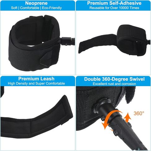 مقود باتيكل لركوب الأمواج، مقود ملفوف مع حبل سلسلة معصم للوحة الجسم ولوحة التجديف in Kuwait