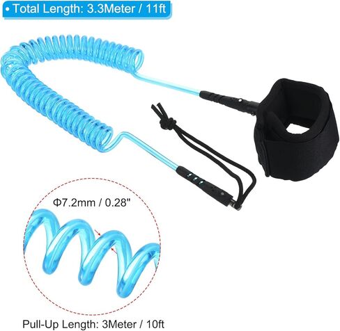 مقود باتيكل لركوب الأمواج، مقود ملفوف مع حبل سلسلة معصم للوحة الجسم ولوحة التجديف in Kuwait