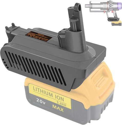 لمحول المسمار V11 SV14 لبطارية Dewalt 20V Max، تحويل إلى Dyson V11 المسمار من النوع المطلق، الكامل، الرقيق، مكنسة كهربائية من سلسلة Pro (فقط لمحول المسمار V11) in Kuwait
