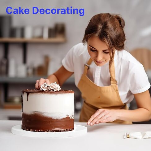Cake Board 12 Inch, 1/2" Thick Round Cake Drum, Cake Decorating Supplies, Sturdy Corrugated Cardboard for Multi-Layer Cakes – 1 Pack in Saudi Arabia