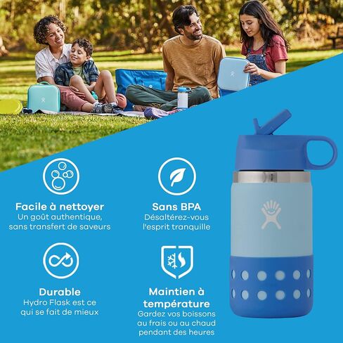 Hydro Flask Kids Wide Mouth Straw Lid and Boot in Saudi Arabia