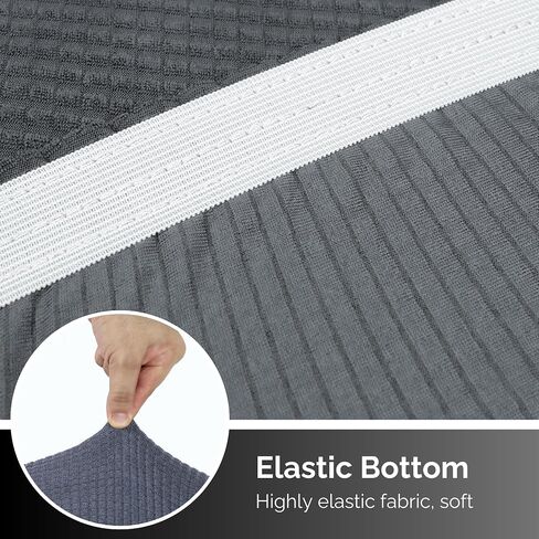 FoureverStore Sofa Covers Washable - Waterproof Couch Covers - Stretch Sofa Covers for 3 Cushion Couch Stylish Pet Couch Covers for Sofa (Gray) in Saudi Arabia
