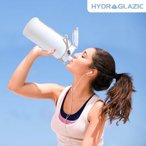 64oz Glass Water Bottle, Glass Drinking Water Bottle with Straw and Stainless Steel Handle, Half Gallon Motivational Water Bottle with Silicone Sleeve and Time Marker, Water Jug Amber in Saudi Arabia