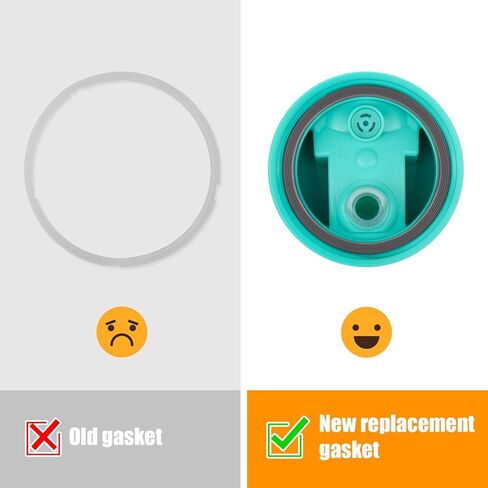 6 قطع حلقة إغلاق لزجاجة المياه بديلة لـ Owala FreeSip، غطاء سيليكون حلقة دائرية لزجاجة مياه Owala 24/25/32/40 أونصة، حشية غطاء مطاطي ملحقات زجاجة بديلة لـ Owala (رمادي) in Kuwait