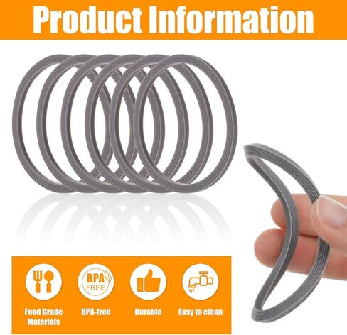 6 قطع حلقة إغلاق لزجاجة المياه بديلة لـ Owala FreeSip، غطاء سيليكون حلقة دائرية لزجاجة مياه Owala 24/25/32/40 أونصة، حشية غطاء مطاطي ملحقات زجاجة بديلة لـ Owala (رمادي) in Kuwait