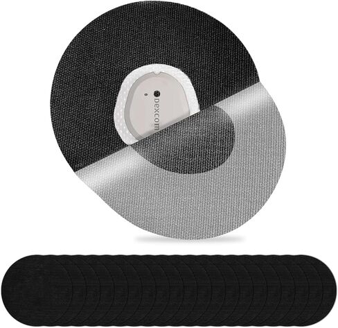 20Pack Adhesive Patches for G7, Premium Waterproof Flexible & Breathable Full Covers for CGM Dexcom G7,Latex-Free Overlay Patch for G7 Sensor Long Stay Hypoallergenic Medical Glue No Hole (Black) in Saudi Arabia