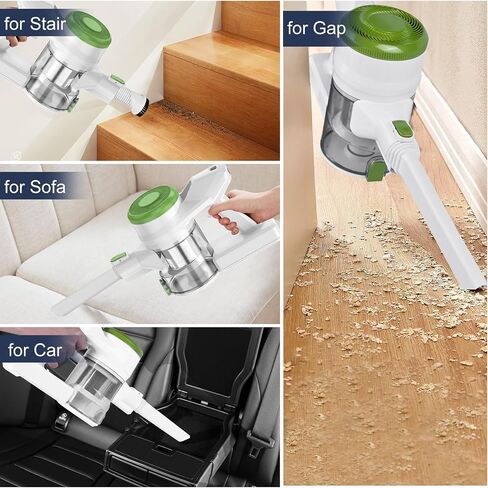 Vacuum Cleaners for Home, Cordless Vacuum Cleaner, Powerful Suction Vacuum, 6 in 1 Lightweight Stick Vacuum for Carpet and Hard Floor Pet Hair in Saudi Arabia