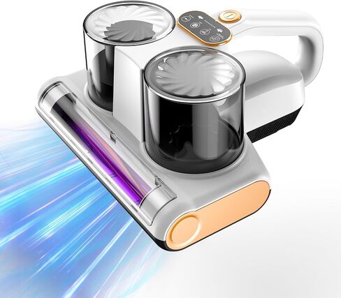 Bed Vacuum Cleaner Corded Mattress Vacuum with UV 16Kpa Suction UV-C Light & 30000 RPM/Min &, Widened Suction Port, 500W in Saudi Arabia