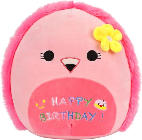Easfan Pink Flamingo Plush Pillow Cute Stuffed Animal Cuddly Soft Toys Happy Birthday Gifts Plush Pal for Kids Girls Adults, 13-Inch in Saudi Arabia
