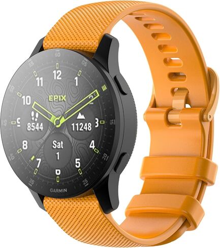 سوار رياضي TiMOVO متوافق مع Vivoactive4/Venu2/Forerunner 265/Forerunner 255/Forerunner 265 Music/Forerunner 255 Music، استبدال أشرطة الساعة المصنوعة من السيليكون الناعم 22 مم in Saudi Arabia