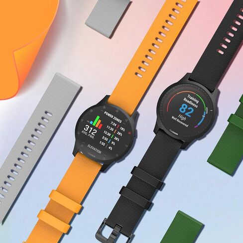 سوار رياضي TiMOVO متوافق مع Vivoactive4/Venu2/Forerunner 265/Forerunner 255/Forerunner 265 Music/Forerunner 255 Music، استبدال أشرطة الساعة المصنوعة من السيليكون الناعم 22 مم in Saudi Arabia