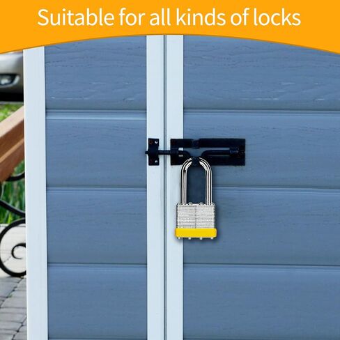 Laminated keyed Padlock (1-9/16", 40mm), keyed Alike Locks,Yellow Hoop, Long Shackle, Pack of 60，Lock for Gym Locker, Luggage, Suitcase, Baggage, Toolbox, Case in Saudi Arabia