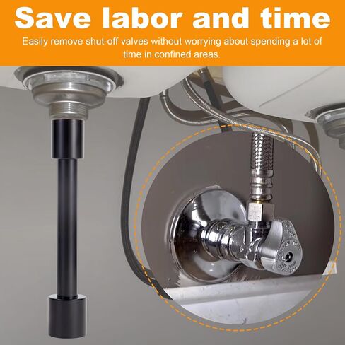 Angle Stop Wrench Angle Stop Removal Tool,Plumbing Wrench Tool,Angle On Wrench for Easy Angle Stop Tightening and Supply Nut Fastening,Plumbing Tools for Professional Plumber in Saudi Arabia