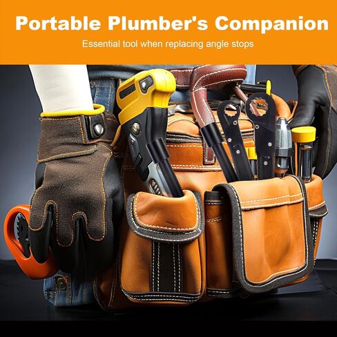 Angle Stop Wrench Angle Stop Removal Tool,Plumbing Wrench Tool,Angle On Wrench for Easy Angle Stop Tightening and Supply Nut Fastening,Plumbing Tools for Professional Plumber in Saudi Arabia