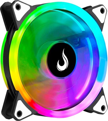 مروحة تبريد لحافظة الكمبيوتر - جلاكسي - Rise Mode USA - 120 مم - LED مزدوج - ARGB - 5V in Kuwait