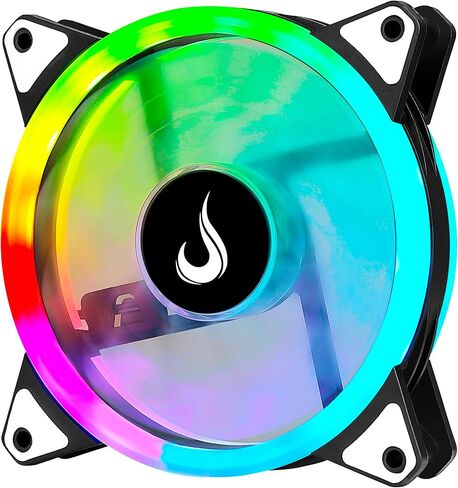 مروحة تبريد لحافظة الكمبيوتر - جلاكسي - Rise Mode USA - 120 مم - LED مزدوج - ARGB - 5V in Kuwait
