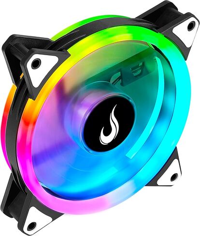 مروحة تبريد لحافظة الكمبيوتر - جلاكسي - Rise Mode USA - 120 مم - LED مزدوج - ARGB - 5V in Kuwait