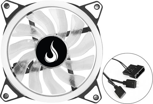 مروحة تبريد لحافظة الكمبيوتر - جلاكسي - Rise Mode USA - 120 مم - LED مزدوج - ARGB - 5V in Kuwait