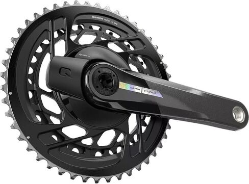 SRAM Force AXS Wide Power Meter Crankset - 175mm, 2X 12-Speed, 43/30t, 94 BCD, DUB Spindle Interface, Iridescent Gray, in Saudi Arabia