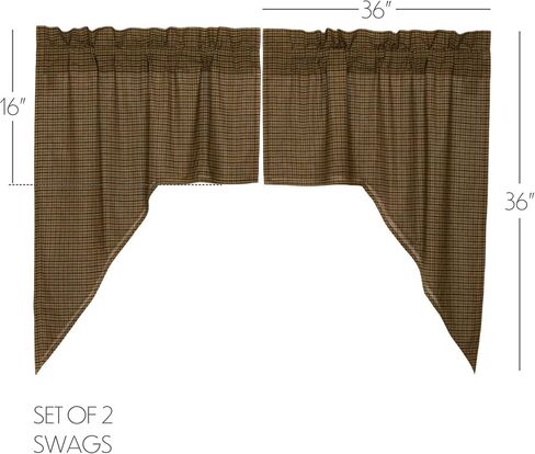 مقصورة الشاي ريفي 20 "x 60" سجل كتلة الحدود الستارة الخضراء الشكر قضيب جيب خليط القطن منقوشة ستائر نافذة المطبخ in Saudi Arabia