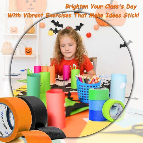 12 Rolls Blue Painters Tape Bulk 2 inch x 660 Yards, Painters Masking Tape No Residue Wall Painting Tape Artist Tape Trim Edge Finishing Tape for Wall Painting Decoration DIY Supplies in Kuwait