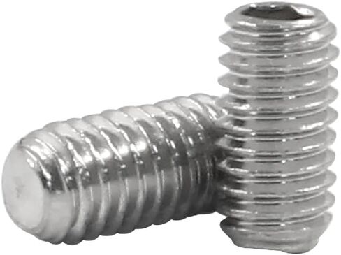50 Pcs Stainless Steel Hexagon Socket Flat Head Set Screws M3 x 6 mm Flat Set Hex Socket Head Screws, Silver in Saudi Arabia