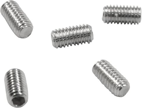 50 Pcs Stainless Steel Hexagon Socket Flat Head Set Screws M3 x 6 mm Flat Set Hex Socket Head Screws, Silver in Saudi Arabia