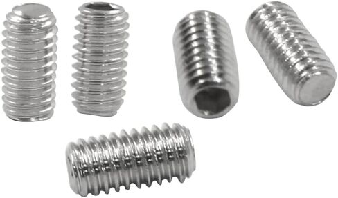 50 Pcs Stainless Steel Hexagon Socket Flat Head Set Screws M3 x 6 mm Flat Set Hex Socket Head Screws, Silver in Saudi Arabia