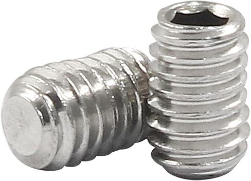 50 Pcs Stainless Steel Hexagon Socket Flat Head Set Screws M3 x 6 mm Flat Set Hex Socket Head Screws, Silver in Saudi Arabia