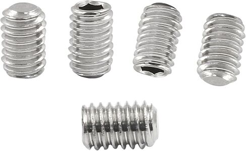 50 Pcs Stainless Steel Hexagon Socket Flat Head Set Screws M3 x 6 mm Flat Set Hex Socket Head Screws, Silver in Saudi Arabia