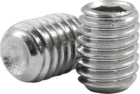 50 Pcs Stainless Steel Hexagon Socket Flat Head Set Screws M3 x 6 mm Flat Set Hex Socket Head Screws, Silver in Saudi Arabia