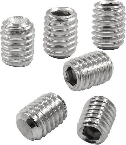 50 Pcs Stainless Steel Hexagon Socket Flat Head Set Screws M3 x 6 mm Flat Set Hex Socket Head Screws, Silver in Saudi Arabia