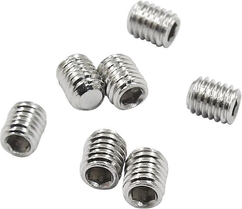 50 Pcs Stainless Steel Hexagon Socket Flat Head Set Screws M3 x 6 mm Flat Set Hex Socket Head Screws, Silver in Saudi Arabia