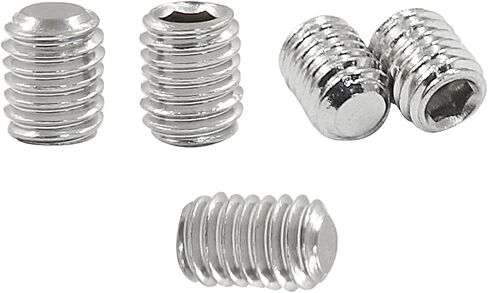 50 Pcs Stainless Steel Hexagon Socket Flat Head Set Screws M3 x 6 mm Flat Set Hex Socket Head Screws, Silver in Saudi Arabia