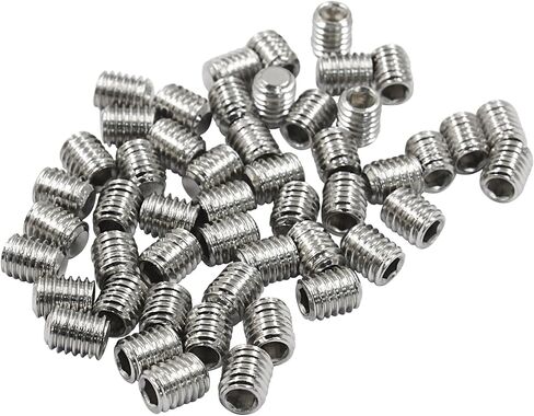 50 Pcs Stainless Steel Hexagon Socket Flat Head Set Screws M3 x 6 mm Flat Set Hex Socket Head Screws, Silver in Saudi Arabia