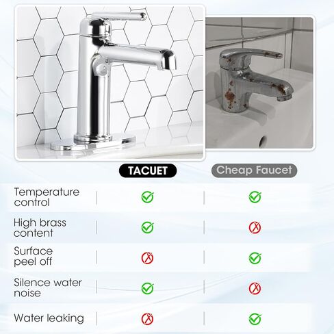 صنبور الحمام الذهبي، صنبور حوض الحمام بفتحة واحدة من تاكويت مع تصريف منبثق وخراطيم مرنة، صنبور لحوض الحمام، والغرور، وRV، والمزرعة الحديثة، مناسب لفتحة واحدة أو 3 فتحات in Kuwait