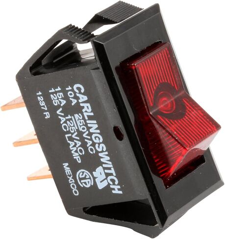 OCS Parts Bunn 12920.0000 Red Lighted On/Off Switch | Replacement On/Off 125V Rocker Switch for Home and Commercial Bunn Coffee Brewers and Warmers in Saudi Arabia
