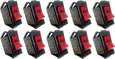 OCS Parts Bunn 12920.0000 Red Lighted On/Off Switch | Replacement On/Off 125V Rocker Switch for Home and Commercial Bunn Coffee Brewers and Warmers in Saudi Arabia